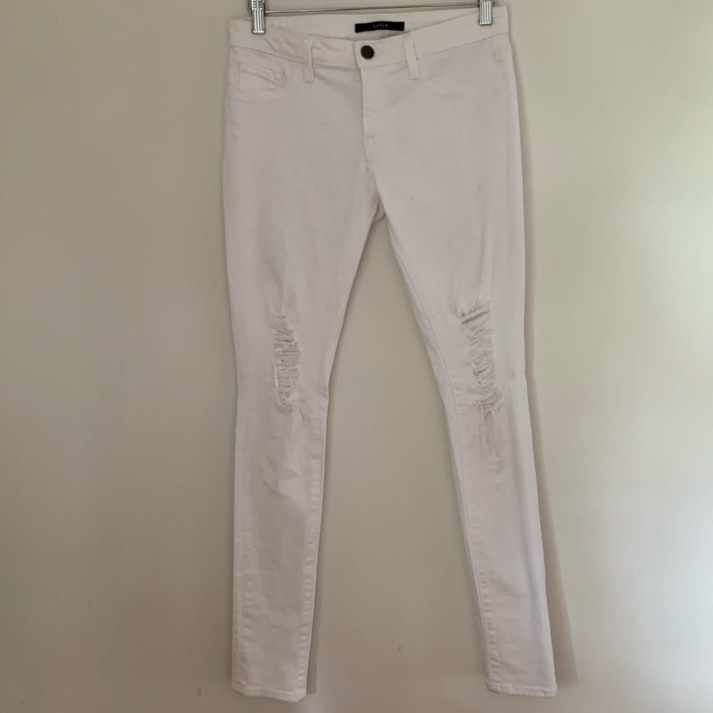 Ripped White Skinny Jeans